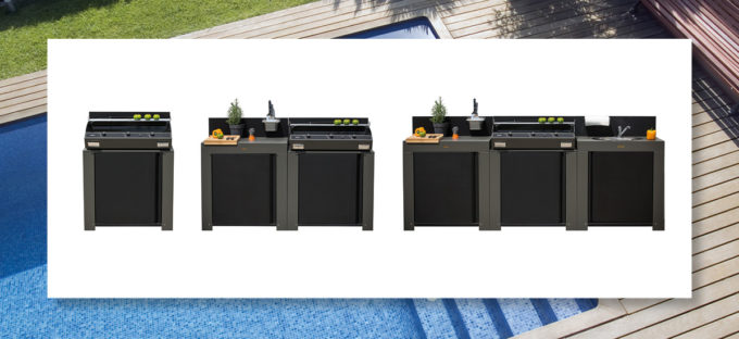 Modules de cuisine extérieure Gris Eno