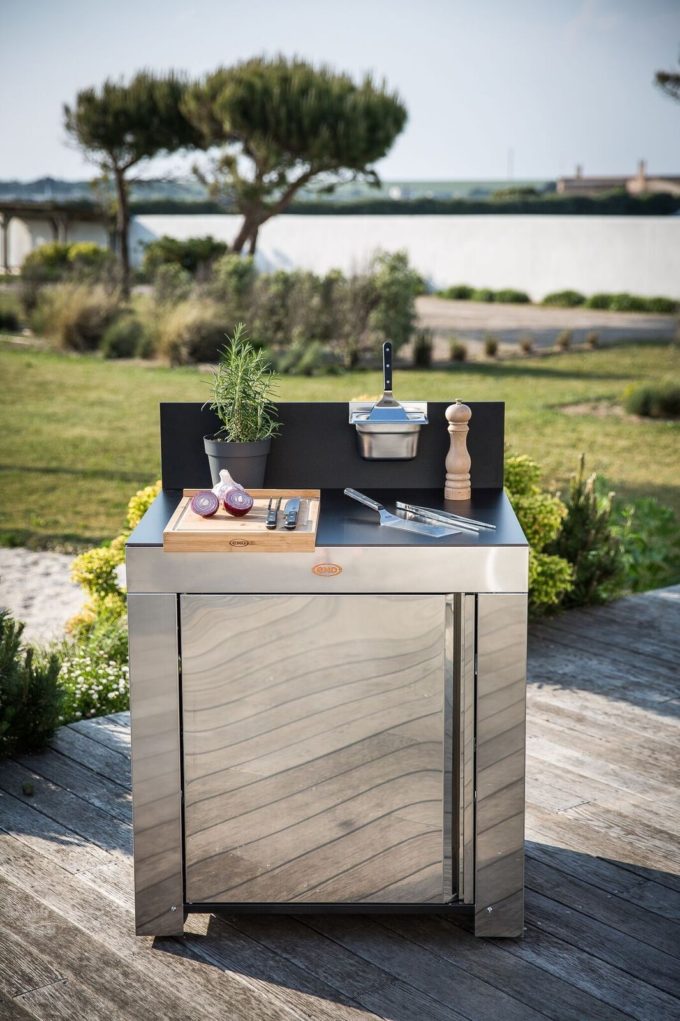Module cuisine extérieure Plan de travail Inox Eno