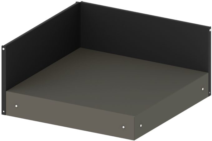 Modules de cuisine extérieure plateau d'angle Gris Eno