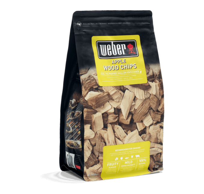 17621 Copeaux de bois de fumage Weber Pommier 0.7kg Apple Wood Chips