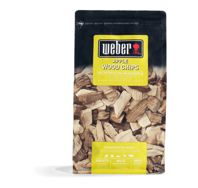 17621 Copeaux de bois de fumage Weber Pommier 0.7kg Apple Wood Chips