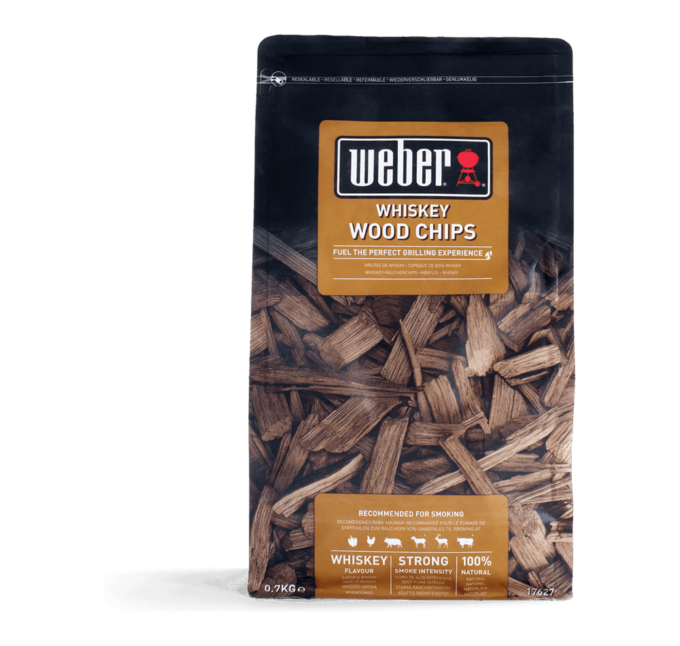 17627 Copeaux de bois de fumage Weber 0.7kg Whisky Wood Chips