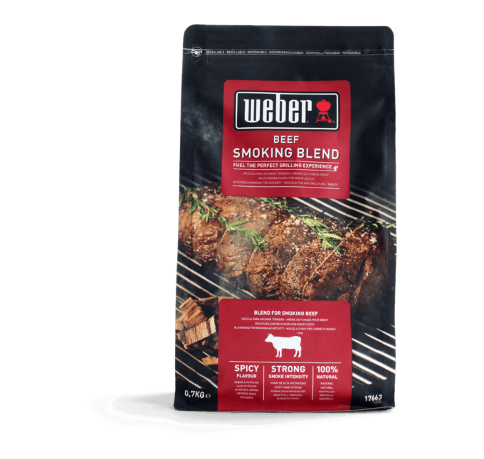 17663 Copeaux de bois de fumage Weber Boeuf 0.7kg Beef Wood Chip Blend