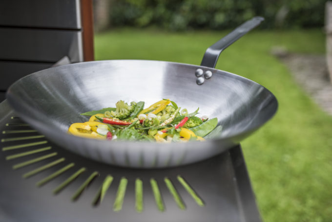 Plaque wok pour cheminée Tole K60