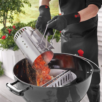 Briquettes de charbon de bois et accessoires