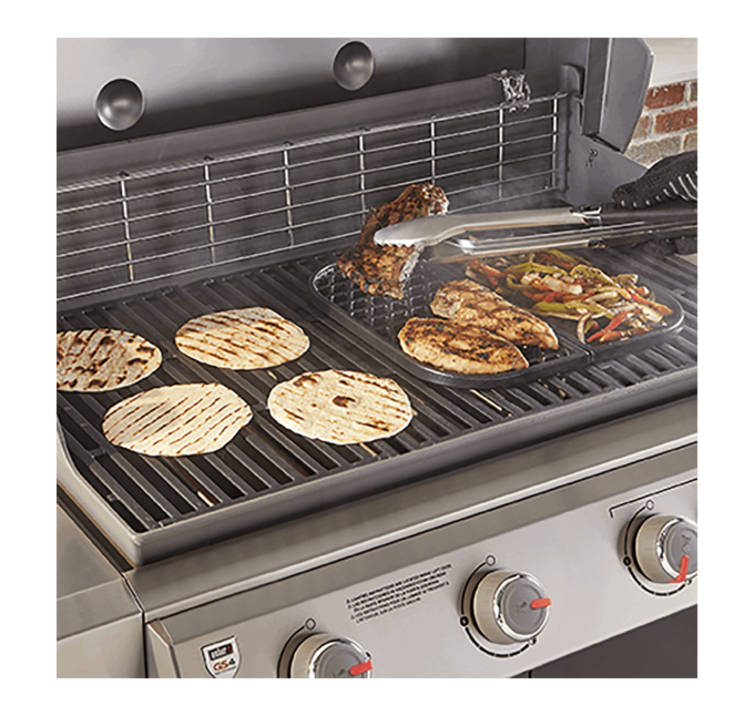 Combiné plancha et grille Compatible avec les grilles de cuisson du Gourmet BBQ System