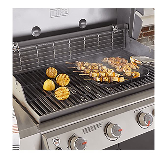 Combiné plancha et grille Compatible avec les grilles de cuisson du Gourmet BBQ System